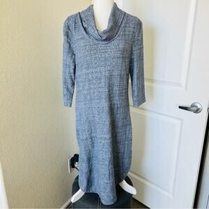 Saturday Sunday Anthropologie Cowl Neck Rounded Hem Knit Dress